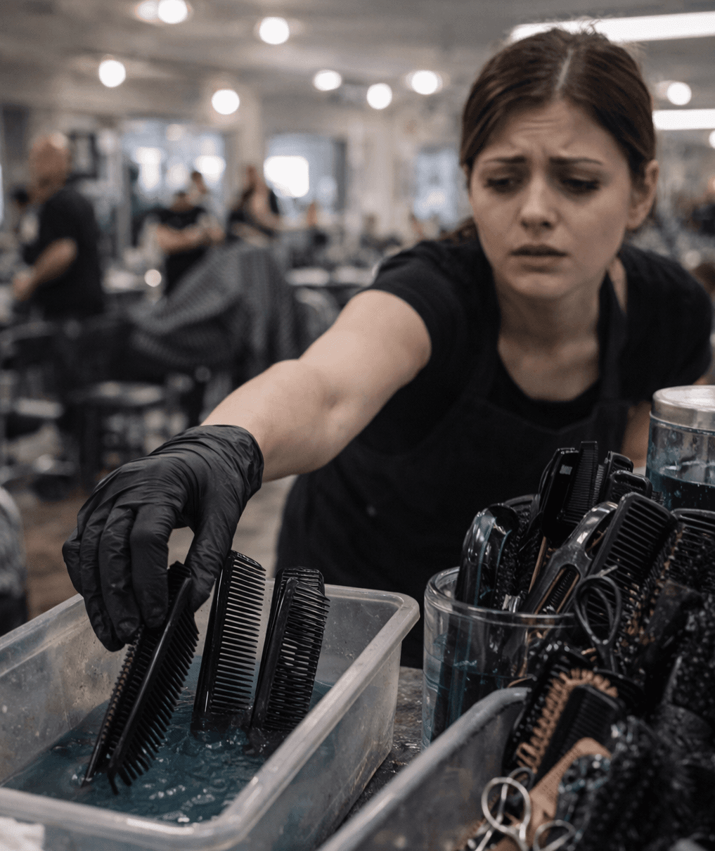 Busy day backlog: dirty tools piling up during rush periods